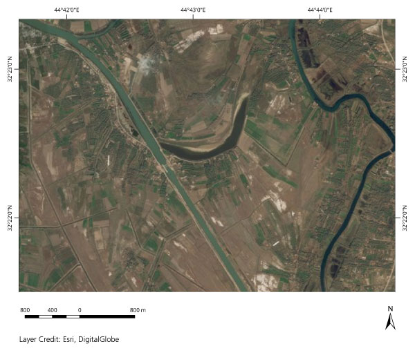 Modernes Satellitenbild von 2012